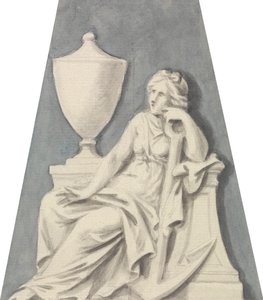 Tomb With Seated Lady, Supporting Herself on an Urn by Joseph Nollekens