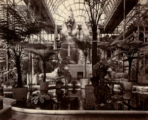 The Crystal Palace in London: Interior of the North Transept, c.1870 by Joseph Paxton