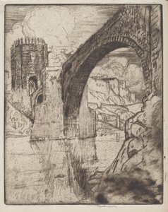 Arch of Bridge of Alcantara by Joseph Pennell