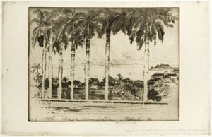 Bishops Walk, Ancon Hill, Panama by Joseph Pennell
