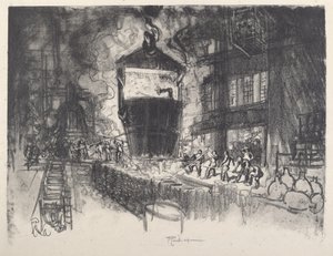 Casting Shells by Joseph Pennell