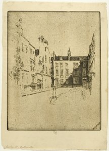 Cowley Street, Westminster by Joseph Pennell