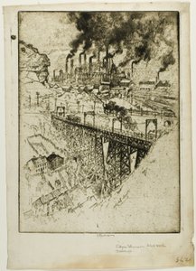 Edgar Thompson Works, Bessemer by Joseph Pennell