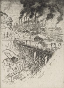 Edgar Thomson Works, Bessemer by Joseph Pennell