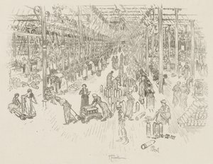 English War Work: The Bay of the Thousand Girls by Joseph Pennell
