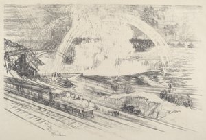 Falls Station, Niagara by Joseph Pennell