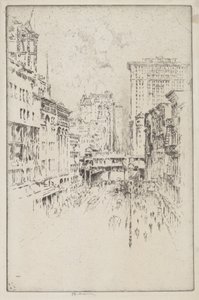 Forty-Second Street by Joseph Pennell