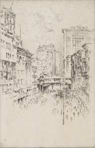Forty-Second Street, 1904 by Joseph Pennell