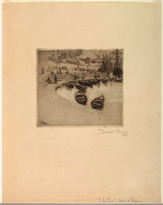 Landing Place, Leghorn by Joseph Pennell
