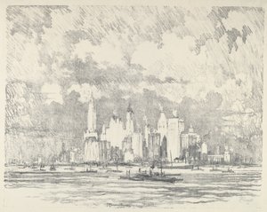 New York From Ellis Island