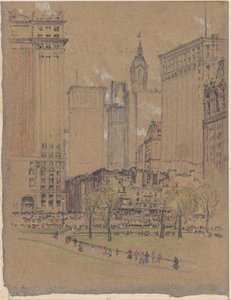 New York, the Old and the New by Joseph Pennell
