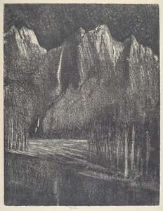 Night in the Yosemite by Joseph Pennell