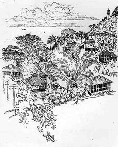 Official Ancon, plate XXIV from The Panama Canal by Joseph Pennell