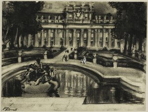 Palace La Granja by Joseph Pennell