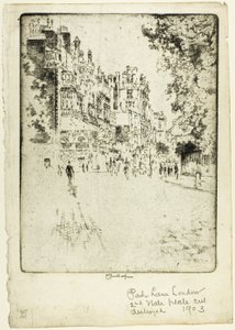 Park Lane by Joseph Pennell