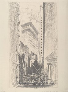 Rebuilding Broad Street by Joseph Pennell