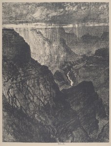 Storm in the Grand Canyon, 1912