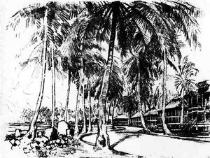 The American Quarter, plate I from The Panama Canal by Joseph Pennell, 1912
