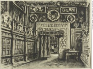 The Chapter House, Toledo Cathedral by Joseph Pennell