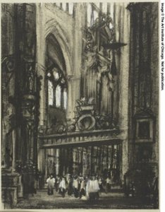 The Choir, Toledo by Joseph Pennell
