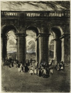 The Courtyard of the Palace, Madrid