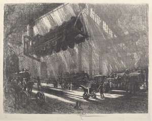 The Flying Locomotive by Joseph Pennell