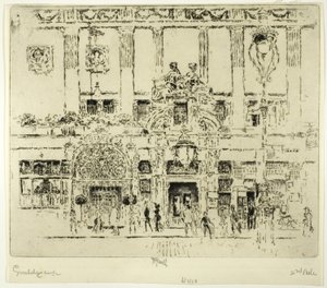 The Institute, Piccadilly by Joseph Pennell