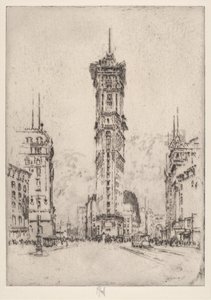 The Times Building by Joseph Pennell