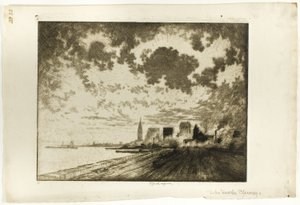 The Tracks, Chicago by Joseph Pennell