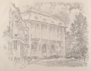 Wertheim, Leipziger-Platz, Berlin by Joseph Pennell