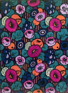 Design for a Printed Textile by Joseph Percy Bilbie, c.1920 by Joseph Percy Bilbie