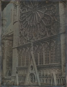 Rose Window, Notre-Dame Cathedral, Paris by Joseph Philibert Girault De Prangey