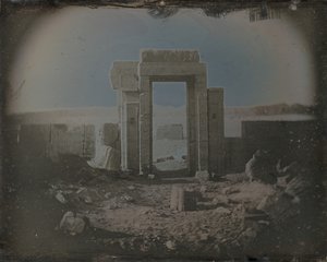 Temple of Horus, Edfu, 1842-44 by Joseph Philibert Girault De Prangey