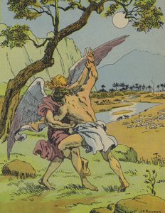 Jacob fighting with the angel