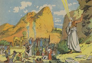 Moses and the Golden Calf by Joseph Porphyre Pinchon