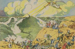 Moses crossing the Red Sea by Joseph Porphyre Pinchon