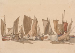 Fishing Smacks by Joseph Powell