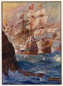Capture of Gibraltar by Joseph Ratcliffe (after) Skelton