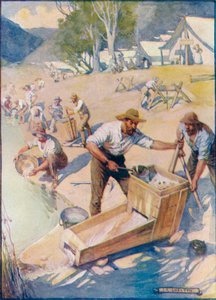 All Day Long The Sound of the Pick and the Rumble of the Cradle Were Heard by Joseph Ratcliffe Skelton