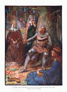 At night when they gathered round the watchfires, the king would read stories out of old books