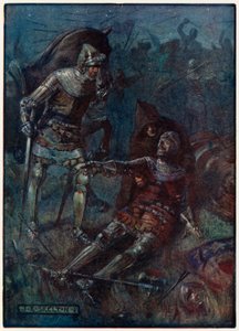 James, Earl of Douglas, at the fight at Otterburn by Joseph Ratcliffe Skelton