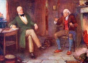 Sir Walter Scott Visiting a Poor Man in His Cottage