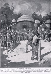 The Scourging of Boadicea, illustration from 