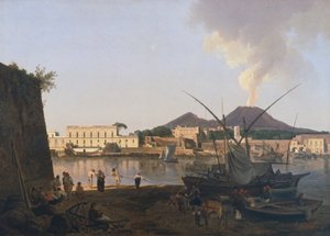 The port of Granatello in Portici, near Naples, Italy 20th Century