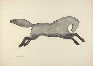 Horse Weather Vane, 1935-1942 by Joseph Rothenberg