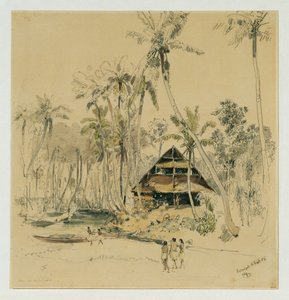 The House of the Missionary on the Island of Puinipet (Ponape), Caroline Islands