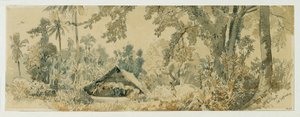 Native Hut on the Island of Puinipet (Ponape), Caroline Islands by Joseph Selleny