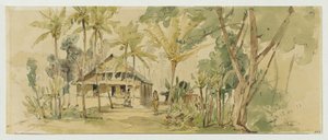 House of the Roankiddi Chief on the Island of Puinipet (Ponape), Caroline Islands