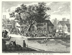 The Green Tree Inn Near Munich by Joseph Stephan