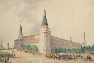 The Resurrection Square and the Alexander Garden in Moscow